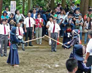 大師堂がある境内では、子ども剣道大会が開かれていた。